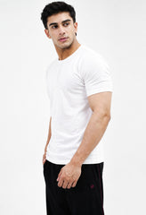 Men's Plain Crew White