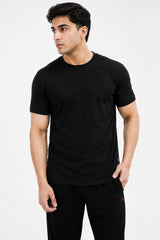 Men's Plain Crew Black