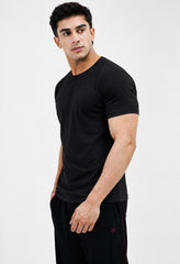 Men's Plain Crew Black