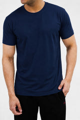 Men's Plain Crew Blue
