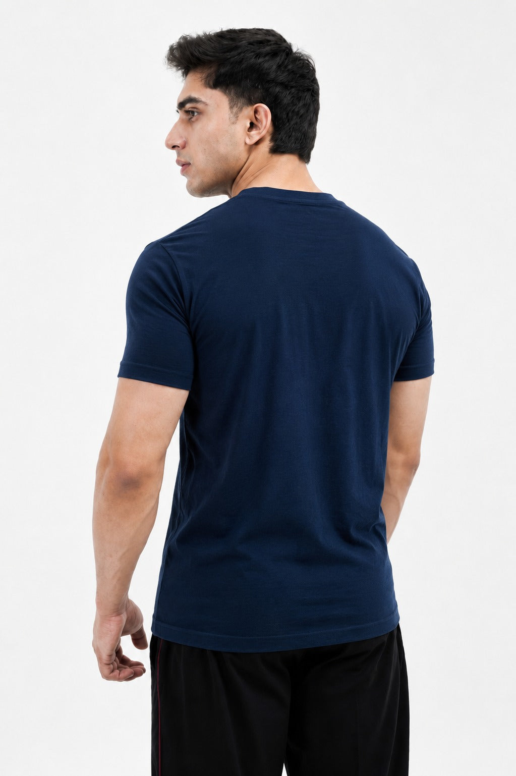 Men's Plain Crew Blue