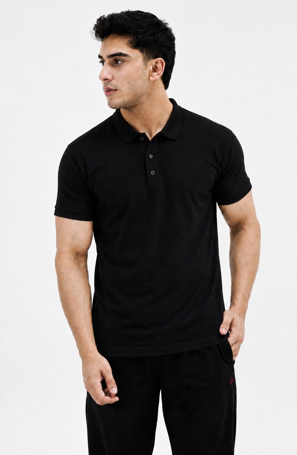 Mens Fashion Polo Black