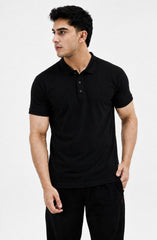 Mens Fashion Polo Black