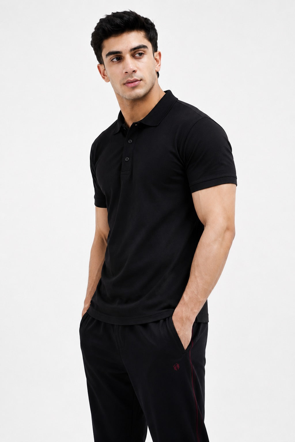 Mens Fashion Polo Black