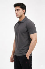 Mens Fashion Polo Charcoal