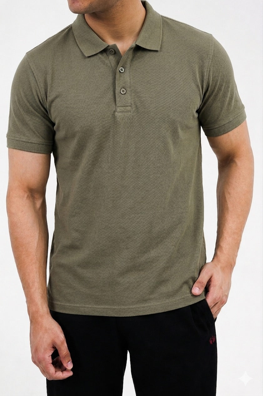 Mens Fashion Polo Smoke grey
