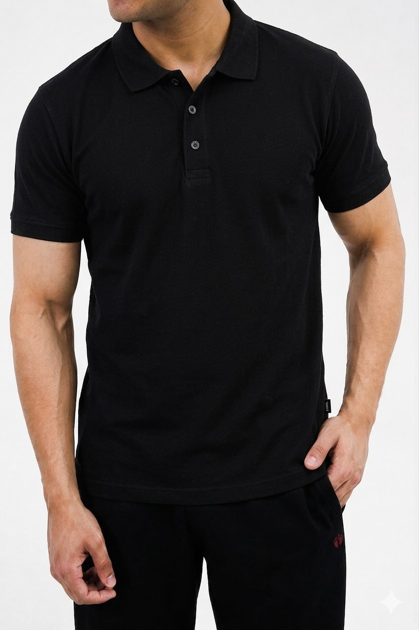 Mens Fashion Polo Black