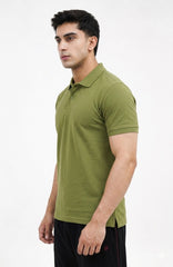 Mens Fashion Polo Olive