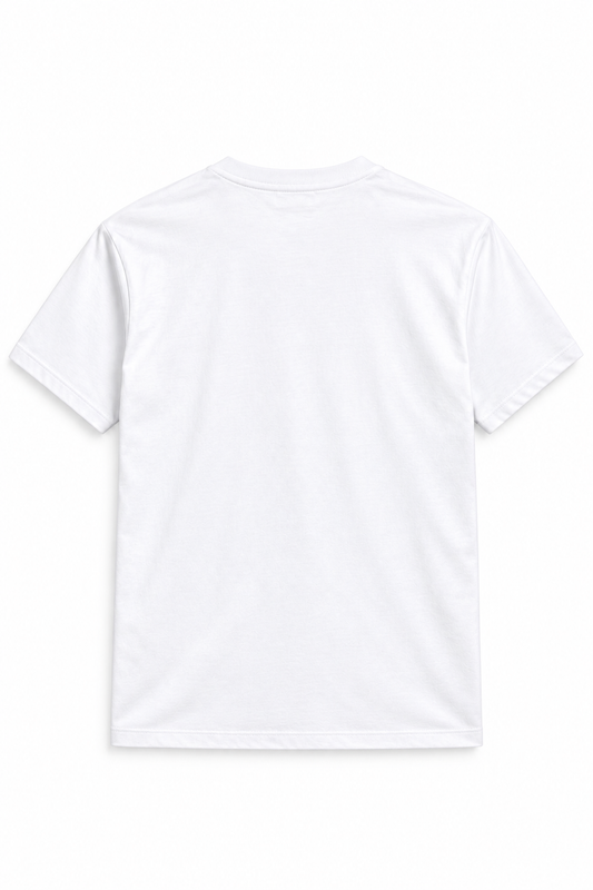 Mens Fashion Crew White Blue