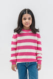 Girl's Full Sleeves Round Neck Sweater