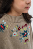 Girl's Poncho With Embroidery