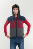 Men's Sleeve Less Zipper Hood