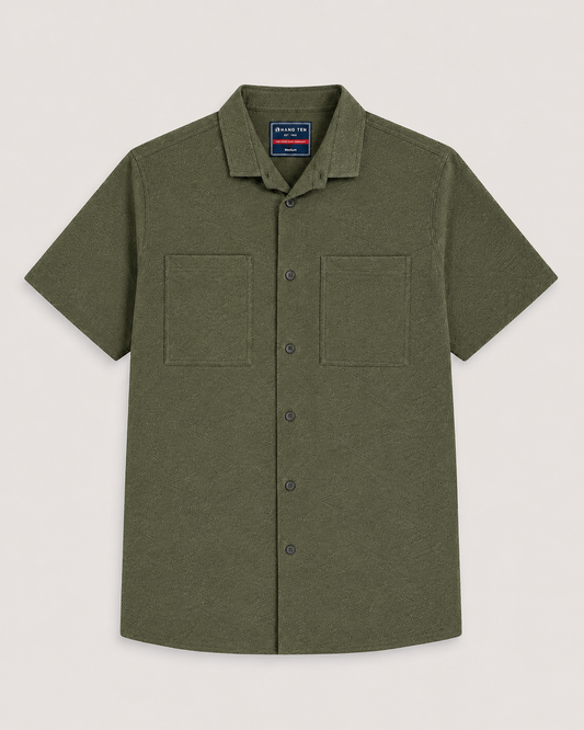 Men's Casual Shirt DK Green