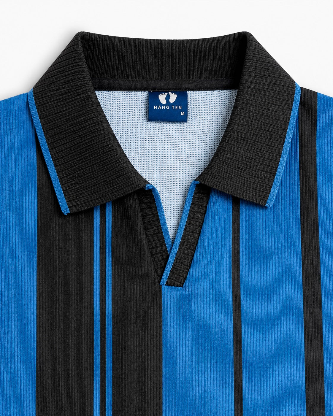 Mens Old Money Polo Blue Black