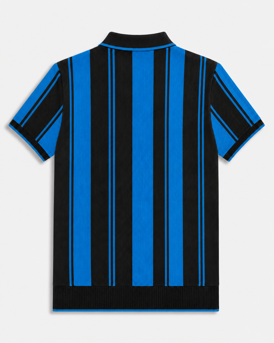 Mens Old Money Polo Blue Black