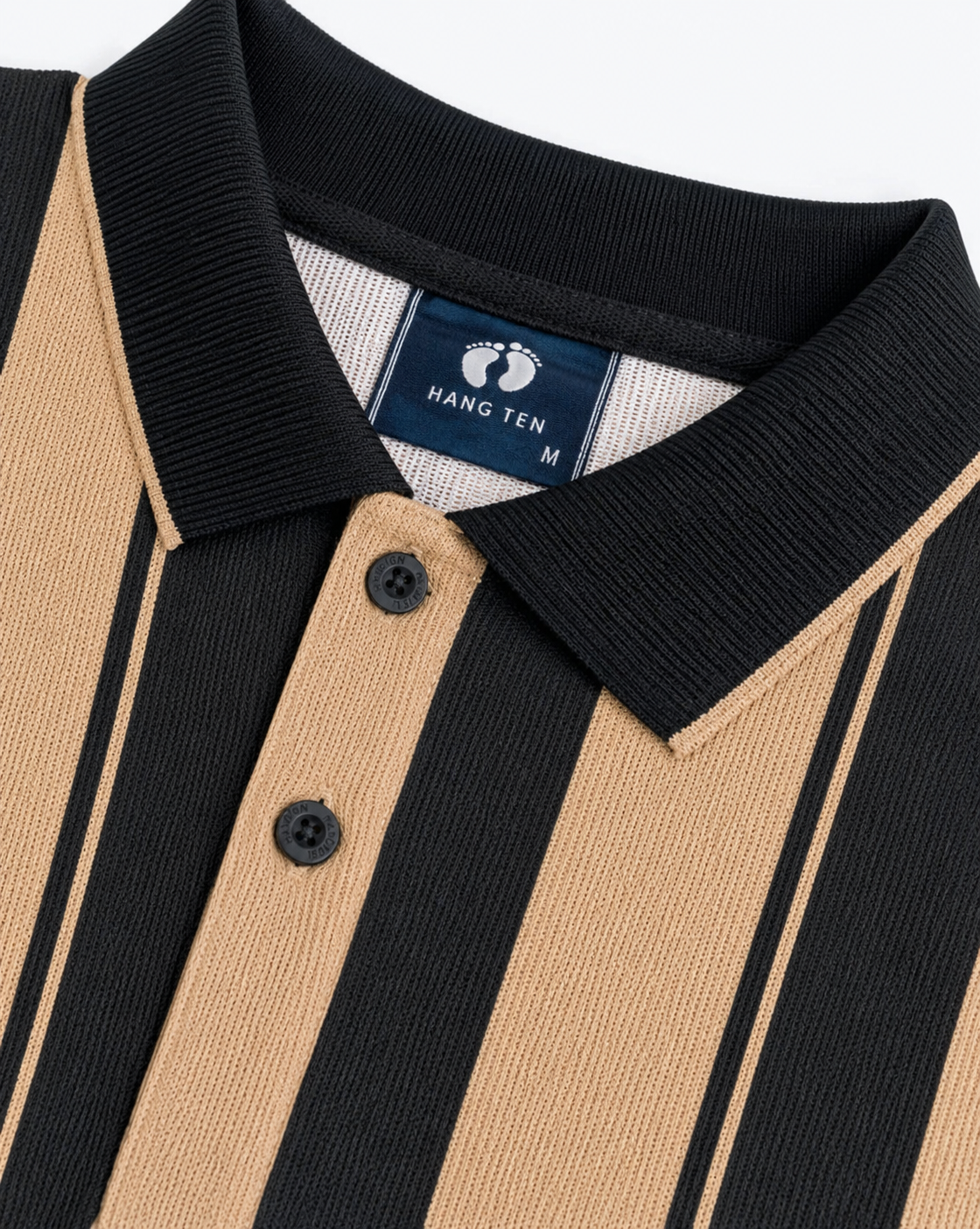 Mens Old Money Polo Black Brown