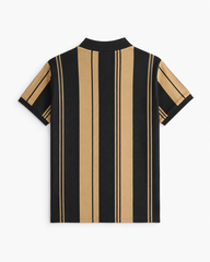 Mens Old Money Polo Black Brown