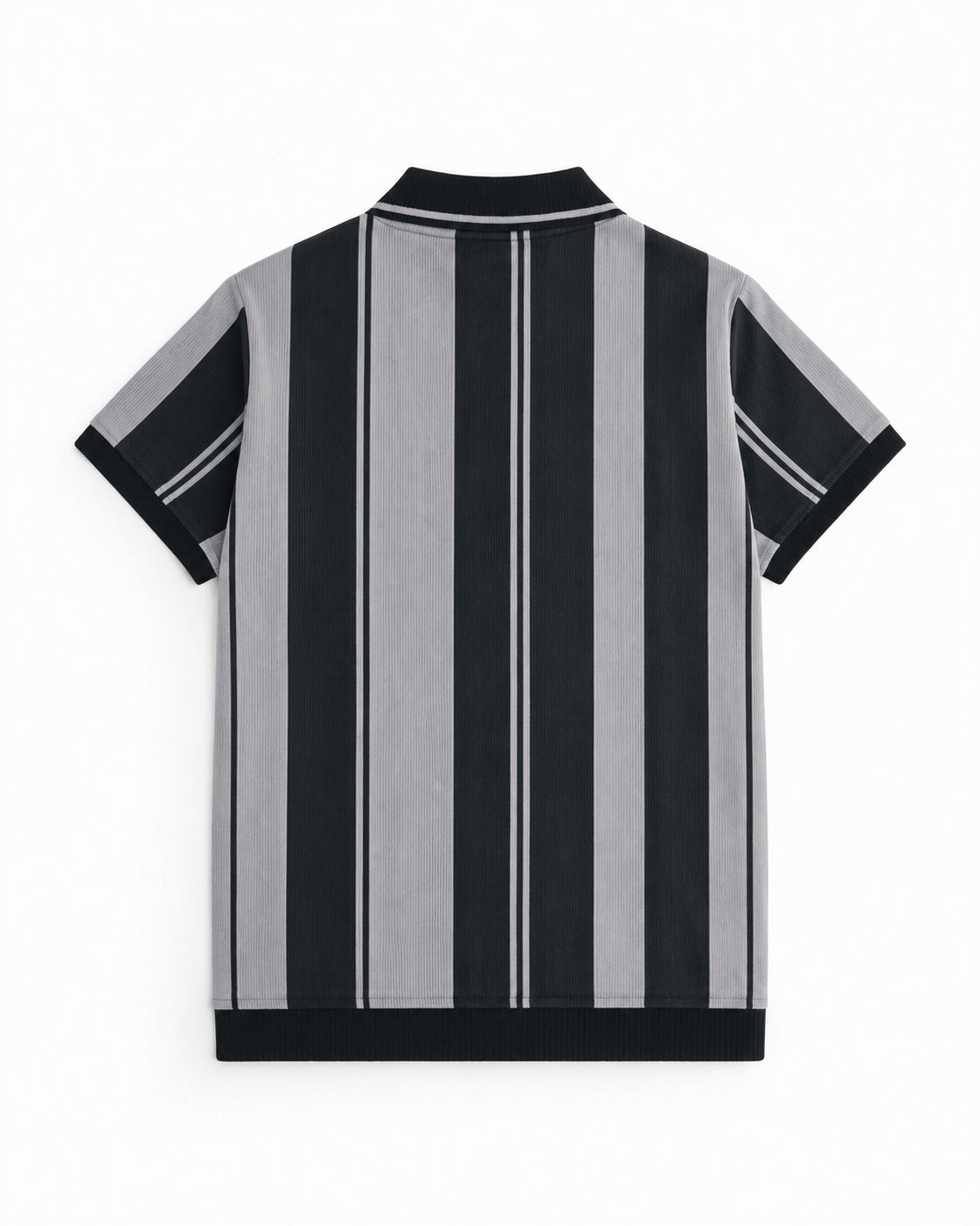 Mens Old Money Polo Charcoal black