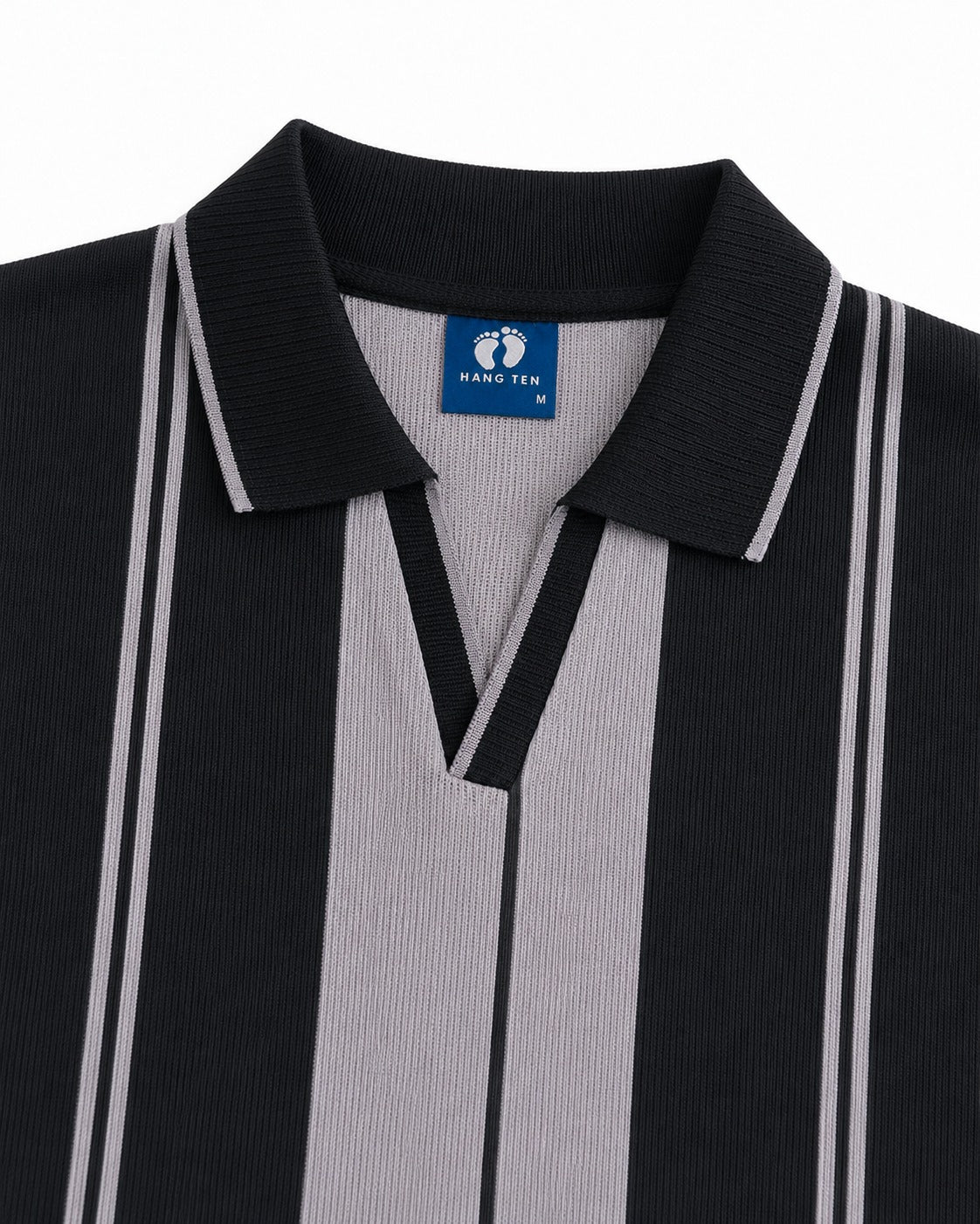 Mens Old Money Polo Charcoal black