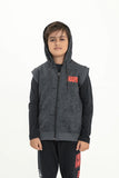 Boy's Graphic S/L Zipper Hood