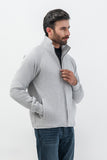 Mens Full Zip Mock Neck With Pocket