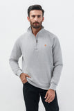 Men's Half Zip Mock Neck