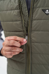 Men's Sleeveless Jacket With Removable Hood