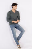 Men's Full Sleeve Basic V-Neck